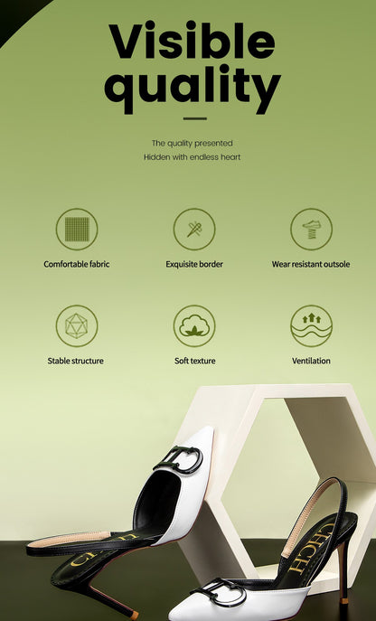 CHCH Women's High Heels 2025 Sharp tip Destiny Closed Toe Strappy Heels Sexy Wedding Bridal Party Dress Shoes 9cm