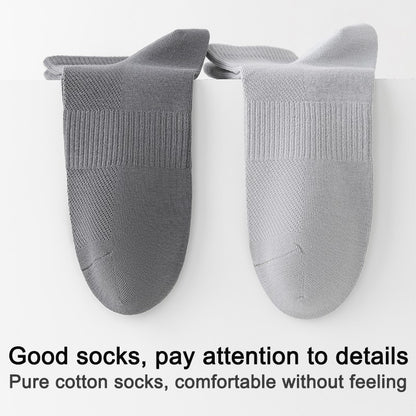 6Pairs Men Socks Combed Cotton Mesh Breathable Odor proof and antibacterial Spring Summer for Male sock New High Quality Man
