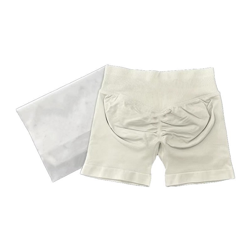 D-logo Impact Shorts Seamless Scrunch Bum Workout Gym Shorts Low Ribbed Waist Band Yoga Short Booty Hight Stretch Running shorts