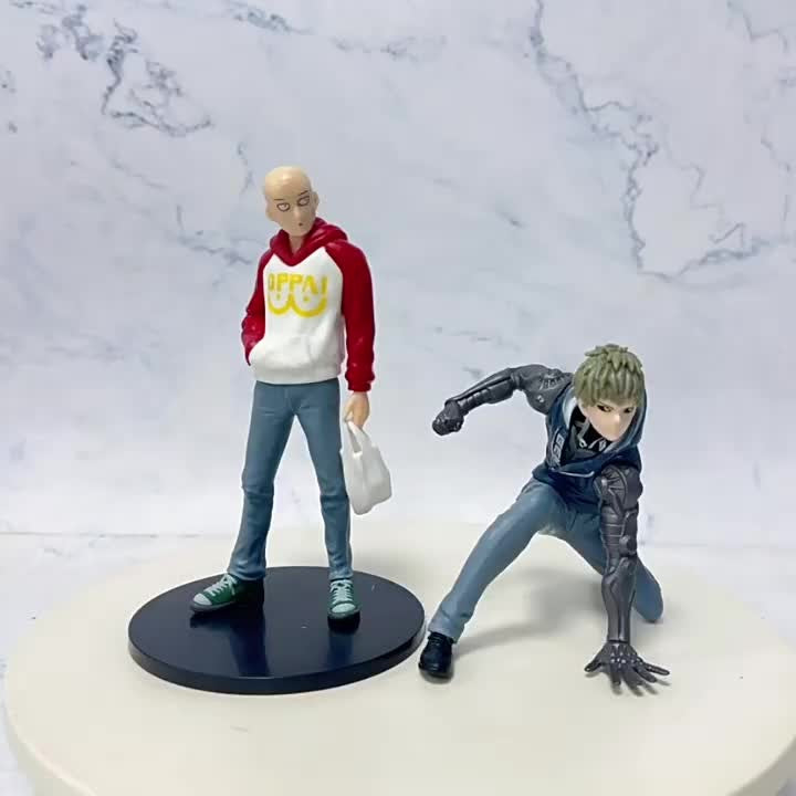 Boneco de Anime One Punch Man de 16cm, Moletom Saitama, Boneco de Ação, Herói Nível S do Diabo, Genos, Estatueta de PVC, Modelo Colecionável, Brinquedos