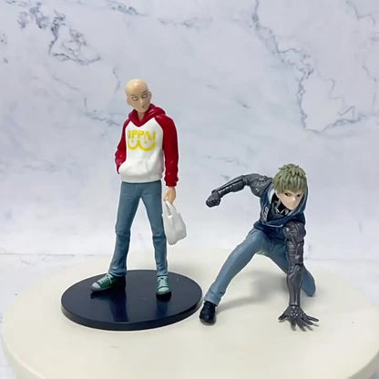 Boneco de Anime One Punch Man de 16cm, Moletom Saitama, Boneco de Ação, Herói Nível S do Diabo, Genos, Estatueta de PVC, Modelo Colecionável, Brinquedos