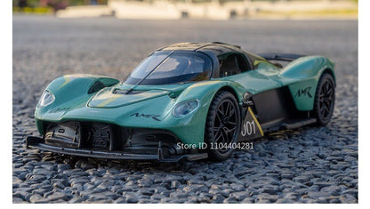 1:32 Valkyrie Vulcan Liga Carro Esportivo Modelo de Brinquedo de Metal Fundido Porta Aberta Luz de Som Carro Miniatura Puxar para Trás Menino Presente de Natal