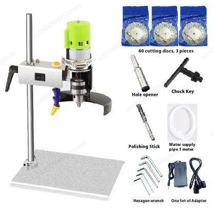 Máquina de Corte Elétrica 3 em 1 Para Garrafas, Cortador de Vidro e Cerâmica Com Kits de Retificação e Perfuração Para Vaso de Flores, Artesanato e Projetos de Bricolagem Para o Lar