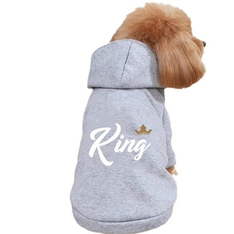 KING Cães Grandes, Médios e Pequenos, Roupas Quentes de Veludo para Animais de Estimação, Roupas para Cães, Moletons para Cães, Suéteres para Cães, Cães Grandes