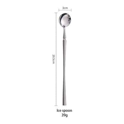 AJOYOUS Conjunto de Talheres Aço Inoxidável Polido Luxuoso Garfo Sobremesa Colher de Chá Faca Utensílios de Jantar Cozinha