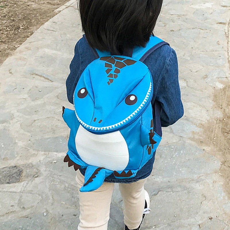 Nova Mochila Escolar Infantil de Dinossauro em Desenho Animado, para Meninas do Jardim de Infância, em Tecido Oxford, Mochila Escolar para Meninos à Prova d'Água, Mochila de Viagem com Animais