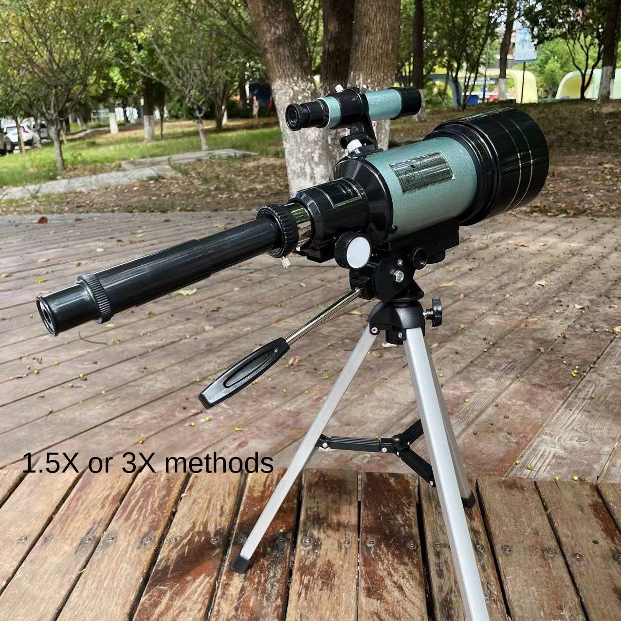 Telescópio Astronômico 30070 com Espelho Localizador Tripé Clipe de Telefone Alta Ampliação Entrada Usando Observação Astronômica de Estrelas