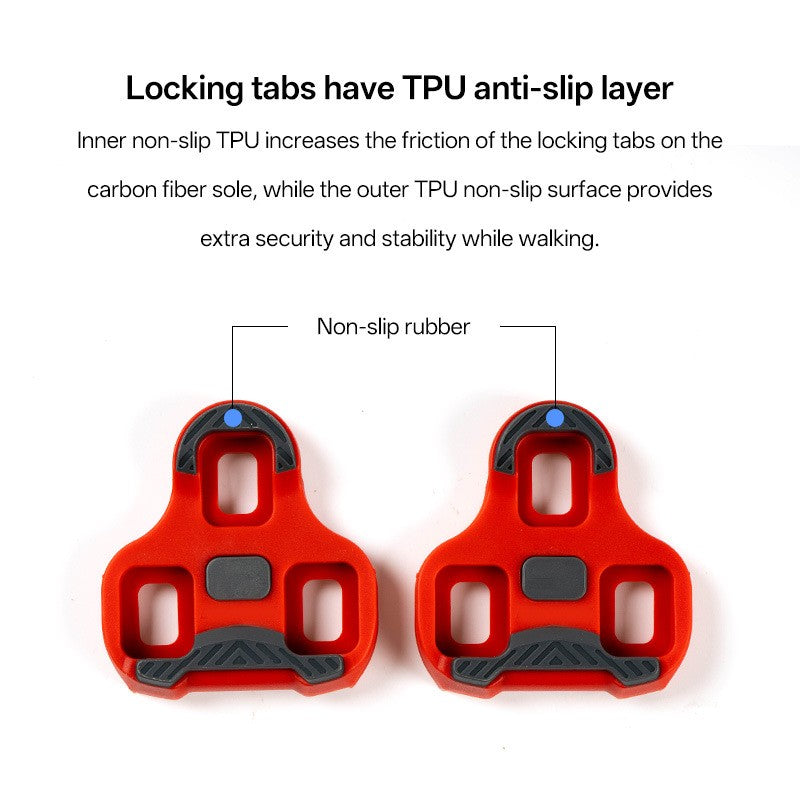 2PCS for LOOK KEO Compatible Road Bike Cleats  0° 4.5° 9° Adjustable Pedal Clips with Float Angle for Cycling