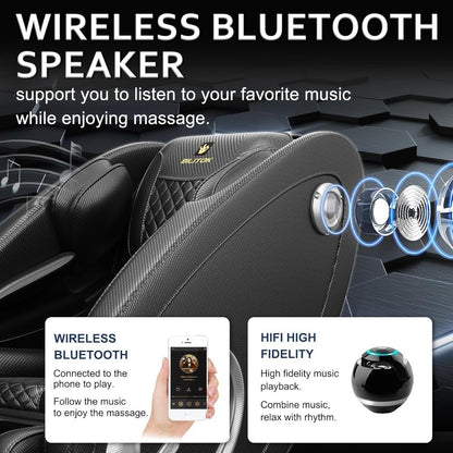 Massage Chair Full Body, Zero Gravity Massage Chair with 8 Fix Rollers, Foot Massage, Heating, Auto Modes, Full Body Airbag, Tou