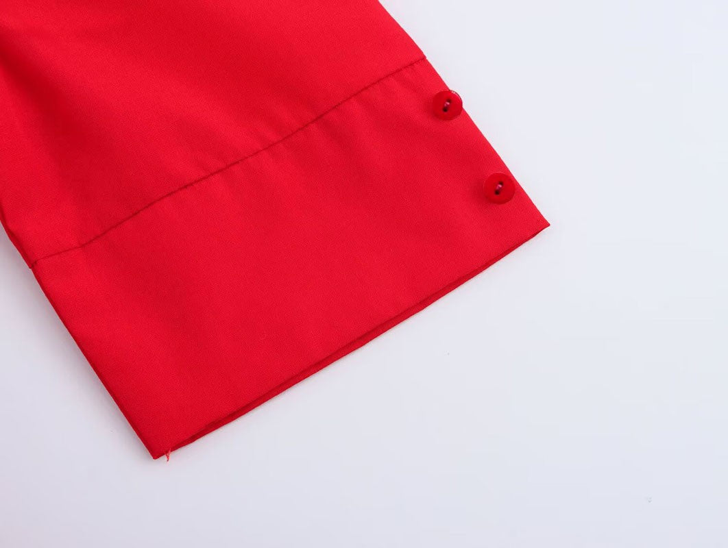 HipSeam Women Dress With Belt Spring Pocket Lady Dress Button Midi Dress Casual