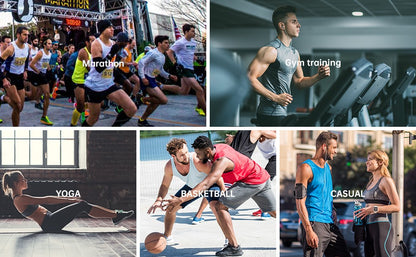 Men's Seamless Lightweight Marathon Tank Top Dry Fit Sleeveless Workout T-Shirt Fitness Singlet for Running