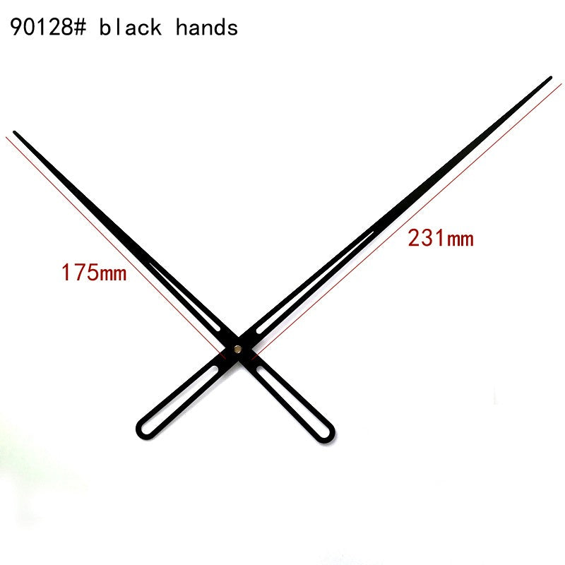 12888 Round Hole High Torque Sweep 6mm Screw Axis Wall Clock Quartz Movement Large Accessory With 90128 Black Hands DIY Kits