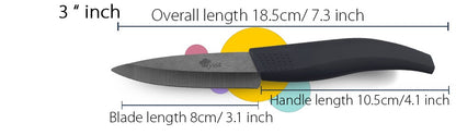 Ceramic Knives Set for Kitchen 3 4 5 6inch Chef Knife Anti-slip Handle Rustproof Blade Fruit Vegetable Slicer Paring Cook Cutter