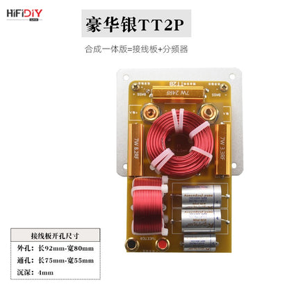 HIFIDIY Hi-Fi 2 VIAS 2 unidades de alto-falante (tweeter + grave) Crossovers divisores de frequência de áudio T2B