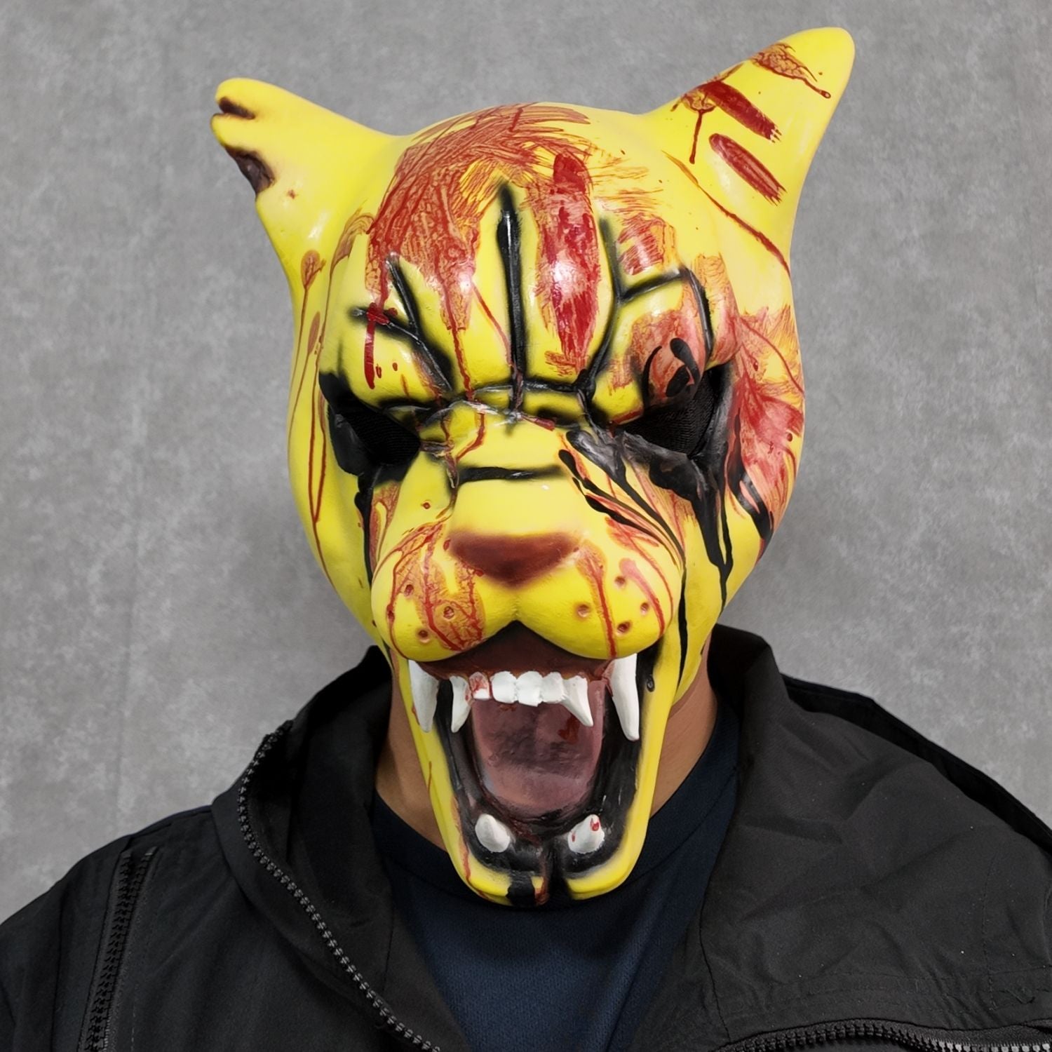Hotline Cosplay Miami Tiger Tony Mask Breathable Comfortable Design for Adult & Kids Halloween Party Essential Costume Accessory