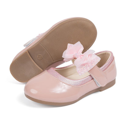 Fashion Children's Flat Shoes Non-slip PU Leather Shoes 3-colors Comfortable Wear-resistant All-season Mary Jane Princess Shoes
