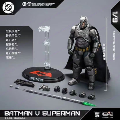 New Original Fondjoy BVS Armored Batman Batalla Damaged Superman Figure Set 1/9 Batman V Superman: Lover of Justice DC