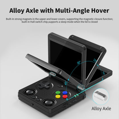 RG34XXSP ANBERNIC Flip Retro Handheld Game Console 3.4 Inch  Screen H700 Pocket Game Player Support PSP PS1 GBA NDS Arcade