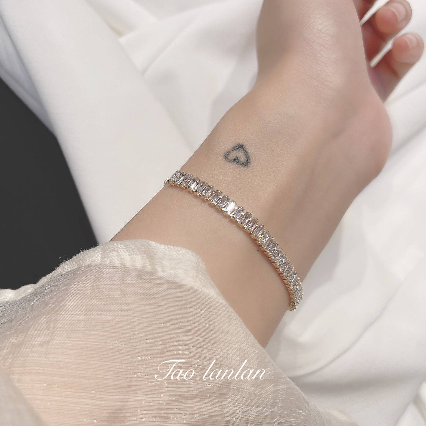 Pulseira de aço inoxidável cheia de strass para mulheres 2022, nova, designer, luxuosa, brilhante, zircônia, ajustável, joia, presente