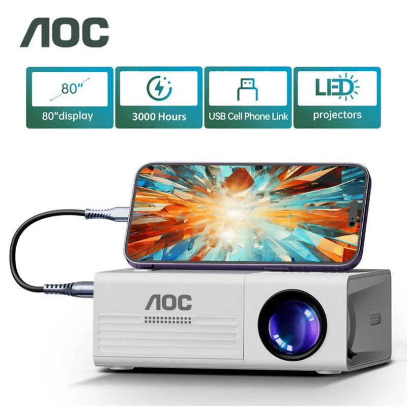 ?? AOC Portable Projector TFT LCD 1080P 1920*1080P Wifi Bluetooth Mini Projectors Home Theater Cinema Outdoor Mini proiettore