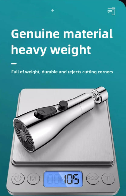 1pc Faucet Extender Metal Alloy,Three Modes,Head Water Saver Home Extended Shower Spray Filter  Faucet Extender  Kitchen