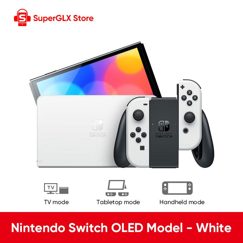 Original Nintendo Switch OLED Model 7 Inch Screen Joy?Con Handle Enhanced Audio Adjustable Console Stable TV Mode Video Game