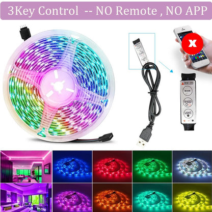 WIFI APP Control USB LED Strip Lights 5m 10m 20m Led Room Light Luces Led Tape for Alexa Home Room Bedroom Decor TV Backlight