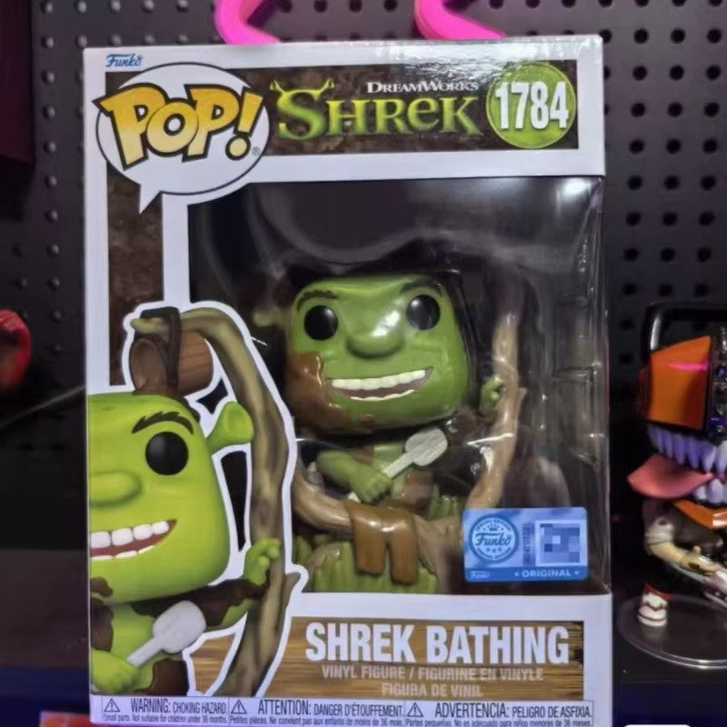 Genuine Funko Pop Shrek Action Doll Model Shrek Bathing 1748 Vinyl Sculpture Dolls Desktop Decoration Collectibles Gifts Toy
