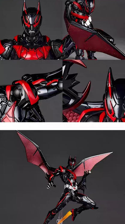 AMAZING YAMAGUCHI 1/12 Scale PVC Action Figures Kaiyodo Revoltech Batman Beyond Batman Ver. Model Collection Toy