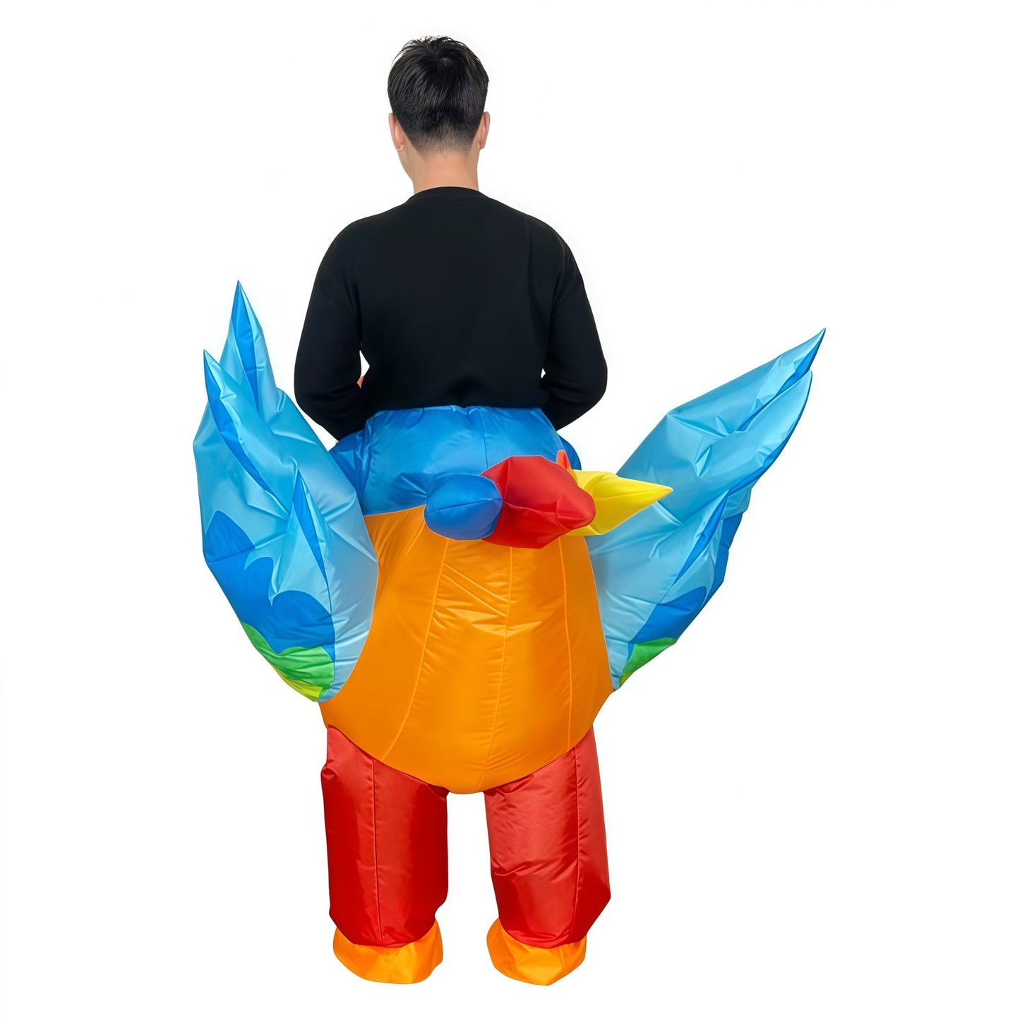 Halloween Character Inflatable Costume Colorful Parrot Multi-Color Cow Costume Props, Holiday Party Cosplay