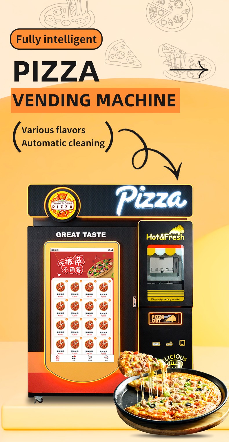 Outdoor Pizza Vending Machine for Sale 69 Pcs 12 Inch Pizza Full Automatic Outside Vending Machine Good Quality