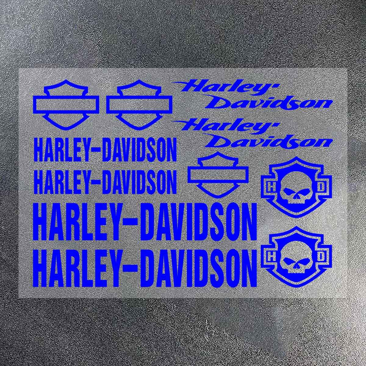 Adesivo de Vinil Harley Davidson Logotipo Tanque de Motocicleta Emblema Kit de Decalques Para Electra Glide 1250S PA1250