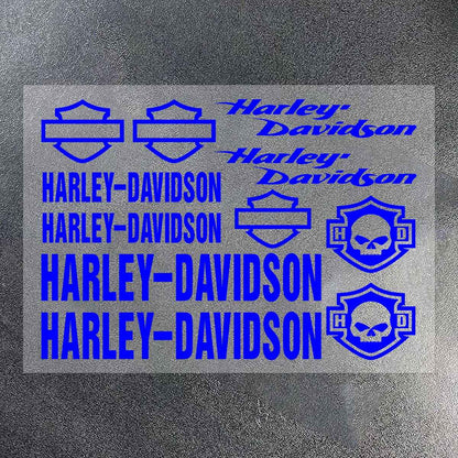 Adesivo de Vinil Harley Davidson Logotipo Tanque de Motocicleta Emblema Kit de Decalques Para Electra Glide 1250S PA1250