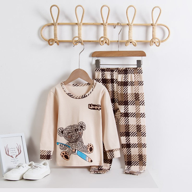 Astronaut Cartoon Boys Pajamas Sets Kids Christmas Pijamas 2pcs Loungewear for 2-14 Years Children's Nightwear Homewear Pyjamas