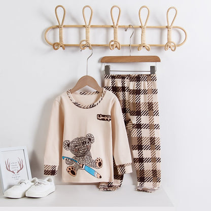 Astronaut Cartoon Boys Pajamas Sets Kids Christmas Pijamas 2pcs Loungewear for 2-14 Years Children's Nightwear Homewear Pyjamas