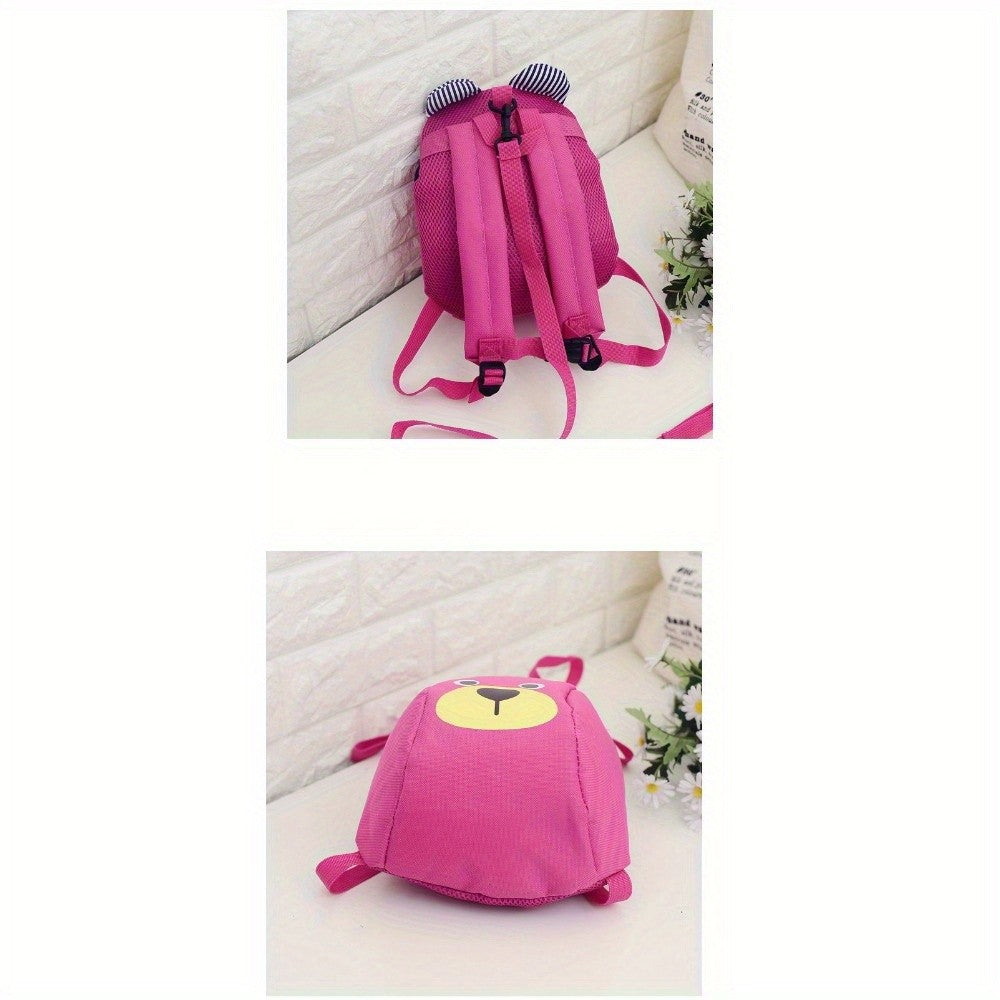 Urso 1-3 Anos Mochila Escolar Anti-perda Porquinho Desenho Animado Meninos e Meninas Creche Ensino Fundamental e Médio