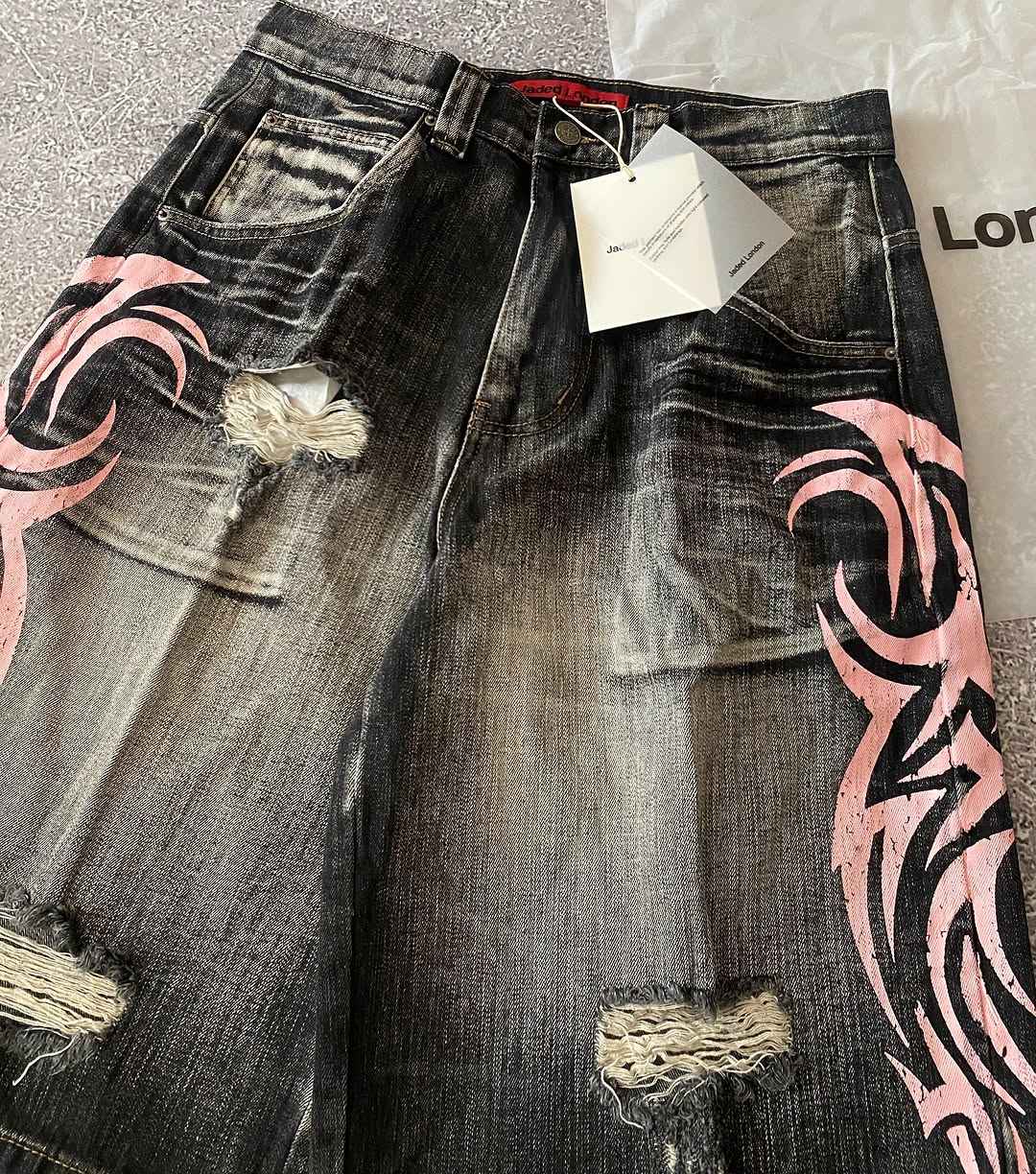 Y2K New Popular Denim Shorts Patch Vintage Shorts Men Women Street Hip Hop Fashion Harajuku Punk Loose High Waist Wide Leg Pants