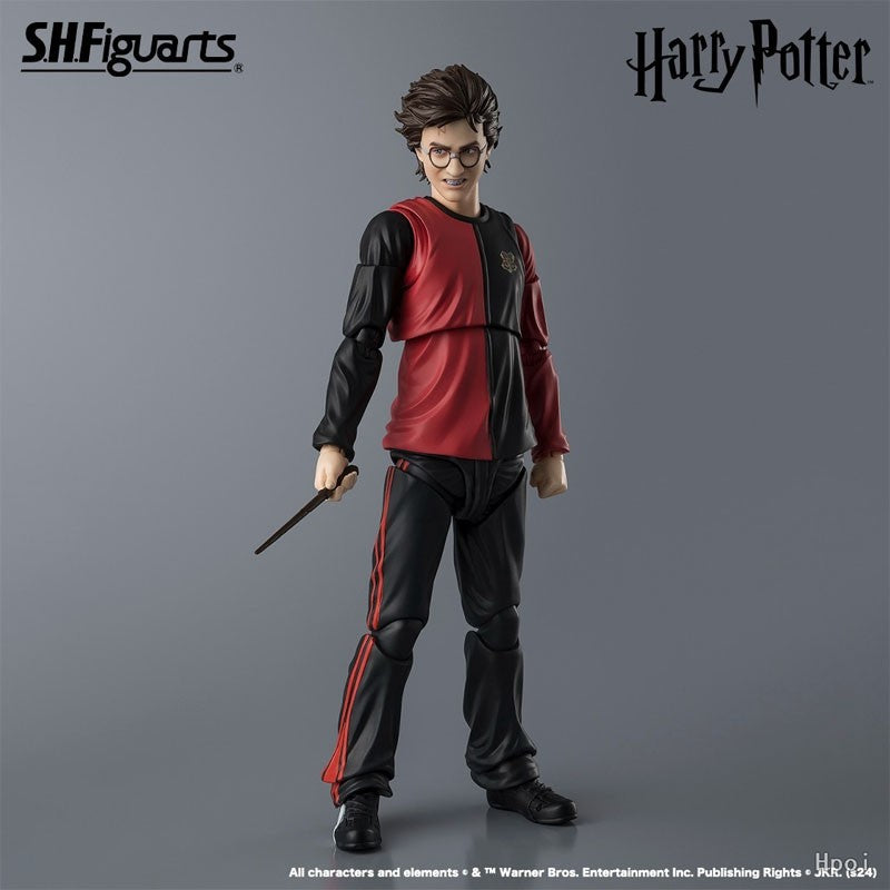 Em estoque, Kit de Modelo Bandai Original Harry Potter SHF Harry Potter e o Cálice de Fogo Anime Action Figure Coleção Modelo Acabado