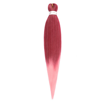Cabelo Sintético Trançado Pré-esticado Profissional Sem Coceira Fibra Que Sela Em Água Quente 30'' Ombre Textura Yaki Extensões de Cabelo para Trança
