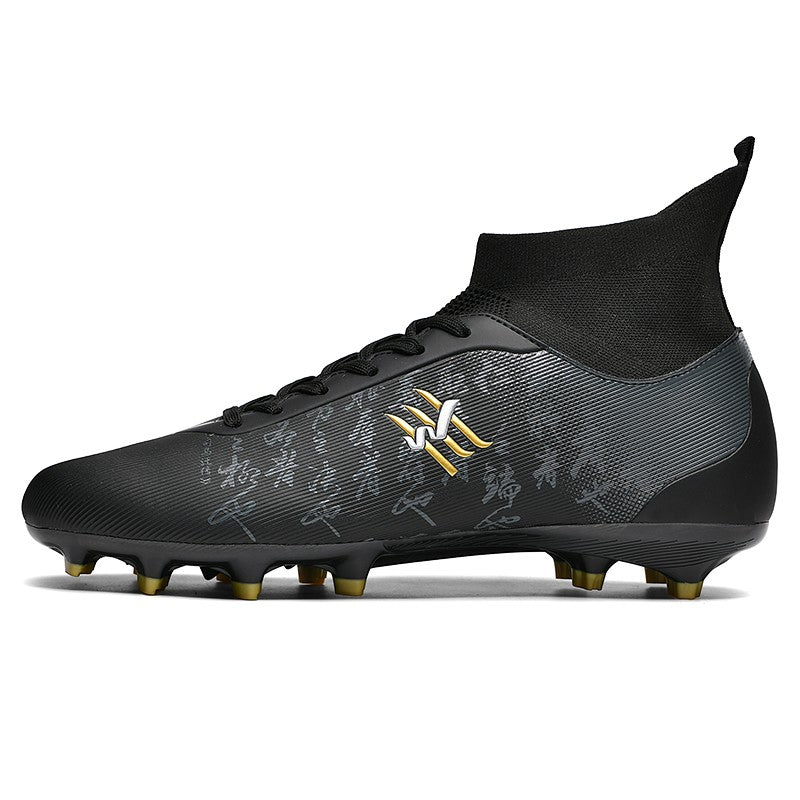 New Soccer Boots Men Football Shoes Cleats Professional Soccer Shoe High-Tops Non-Slip Spikes for Big Boys Wide Training Sneaker