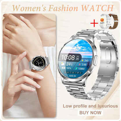 2026 New NFC Smart Watch Women 7.3mm Ultra-Thin 1.32" AMOLED HD Screen Sport Fitness Bluetooth call Luxury Smartwatch Women Gift