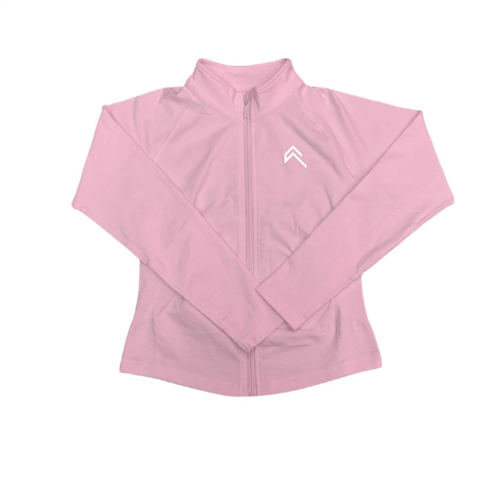 Oner Active Women's Comprehensive Training Jacket Yoga Jacket Gym Jacket Long Sleeve Zipper Tight Plastic Waistband Daily Jacket