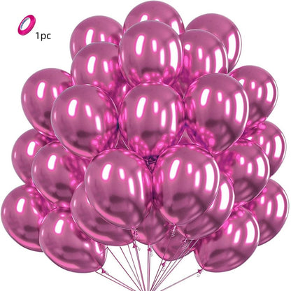 5/10/12inch Metallic Black Blue Balloon Chrome Hot Pink Rose Gold Balloon Baby Shower Boy Girl Birthday Wedding Party Decoration