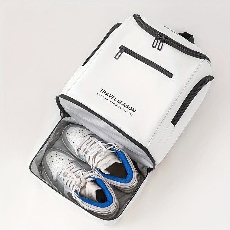 Men Fashionable Sports Backpack with Shoe Compartment Multifunctional Casual Basketball Football Bag Outdoor Fitness Bags