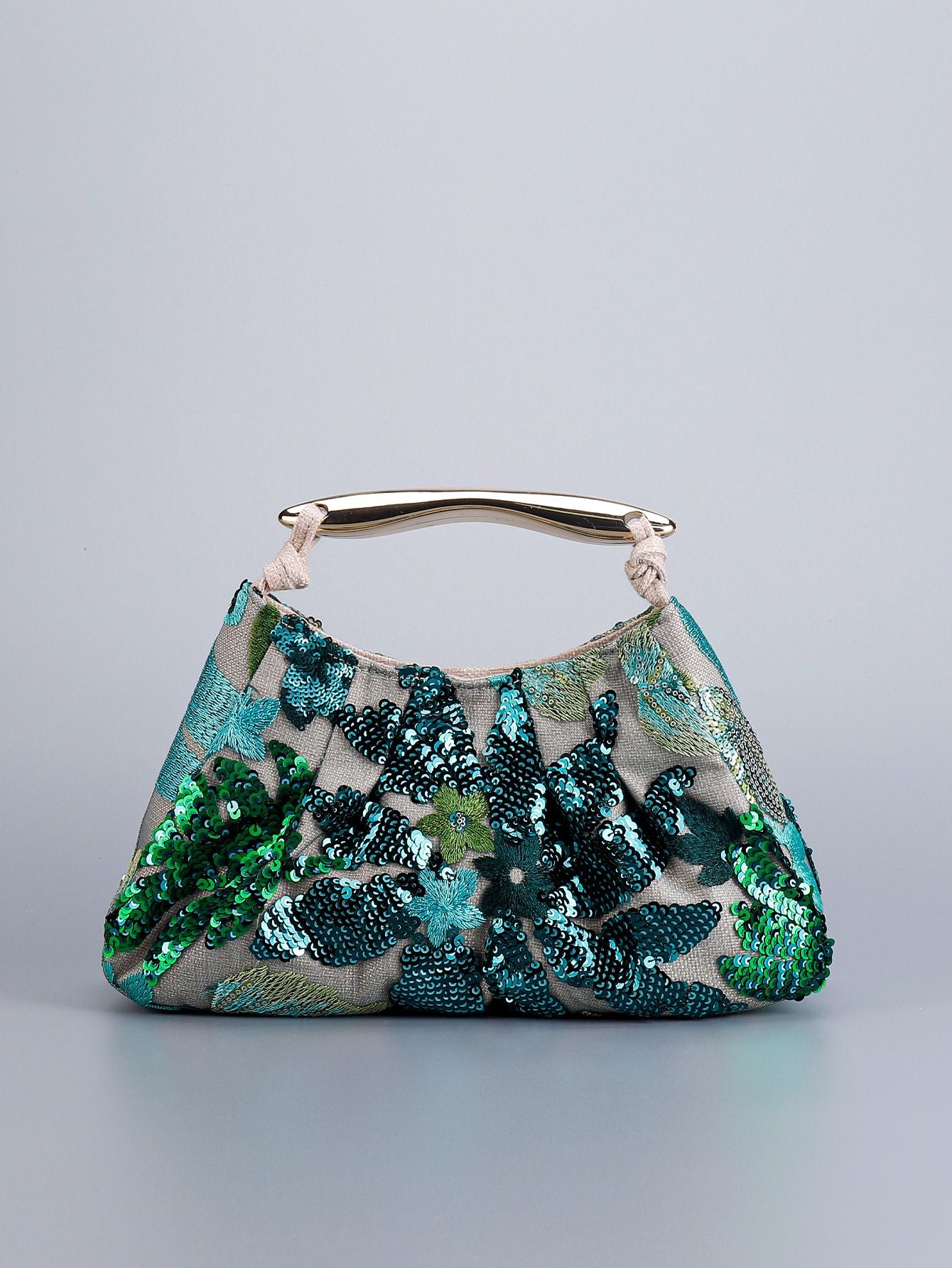 Delicated Sequins Luxury Evening Bag Pleated Handbag Elegant Embroidered Evening Bag for Women Wedding Banquet Cheongsam Handbag