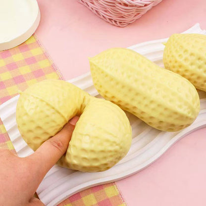 Fun Peanut Squishy Toy, Realistic Peanut Stress Relief & Decompression Fidget, Pinching Toy for Office Desk Relaxation and Gift