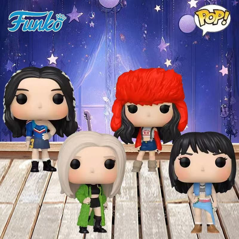 Original Blackpink Action Figure Funko Pop Model Lisa Statue Jennie Figurine Jisoo Figure Rosé Figure Model Collectible Gifts