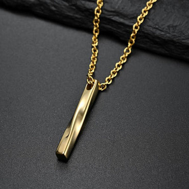 2022 New Fashion Men's Necklace Rectangle Pendant Necklace Fashion Simple Cross Chain Lover Gift Free Shipping