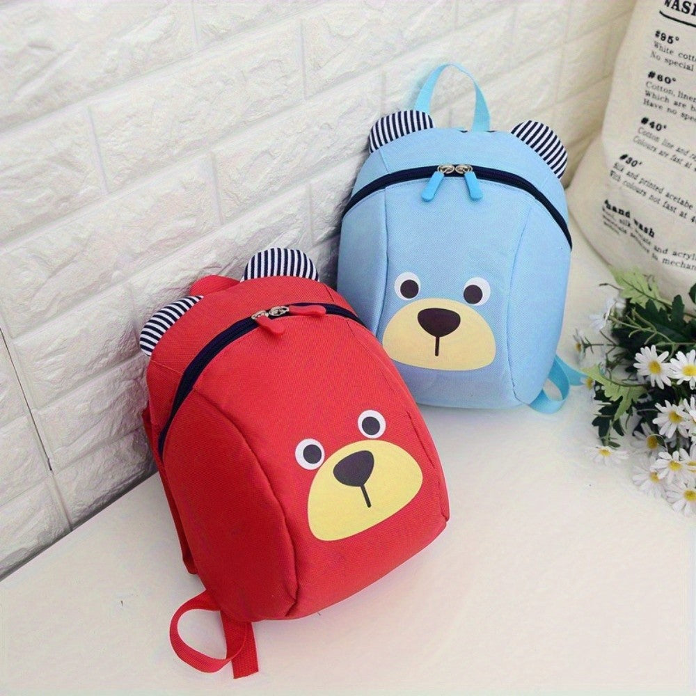 Urso 1-3 Anos Mochila Escolar Anti-perda Porquinho Desenho Animado Meninos e Meninas Creche Ensino Fundamental e Médio