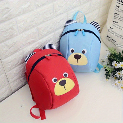 Urso 1-3 Anos Mochila Escolar Anti-perda Porquinho Desenho Animado Meninos e Meninas Creche Ensino Fundamental e Médio